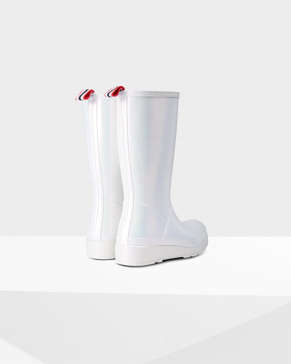Botas Play Hunter Feminina Prateadas - Original Tall Nebula Rain - 76YEXWSCV